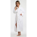 50" Super Soft Micro Fleece Shawl Collar Robe (Embroidered)